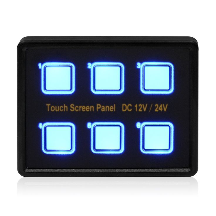 Samoleus <b>12V</b>/<b>24V</b> 6 Gang LED Switch Panel Slim Touch Control ...
