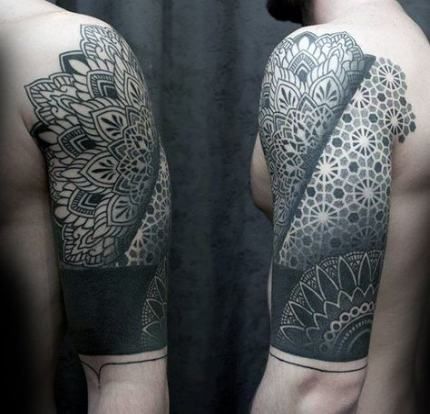 43+ Trendy Tattoo Geometric Design Half Sleeves