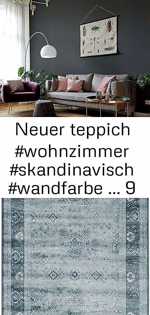 Neuer Teppich Wohnzimmer Skandinavisch Wandfarbe Brass Gold