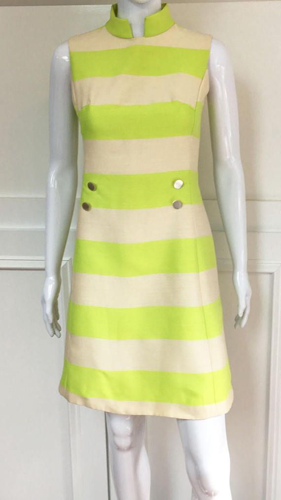Bright Yellow Vintage Cocktail Dresses