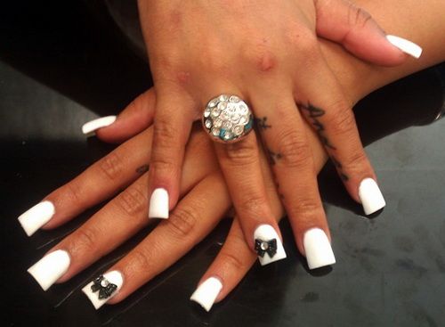 12 Best Cute Prom Nail Designs Images On Pinterest Make Up white and black nail tips White Nail Tips - 12 Best Cute Prom Nail Designs Images On Pinterest Make Up