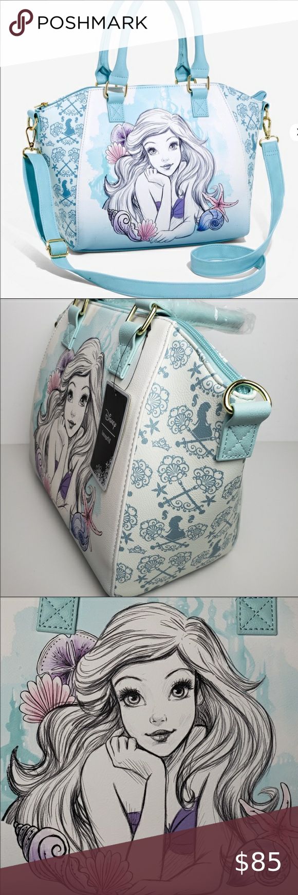 Loungefly Disney The Little Mermaid Ariel watercolor satchel bag handbag purse Loungefly Disney The Little Mermaid Ariel watercolor satchel bag handbag purse