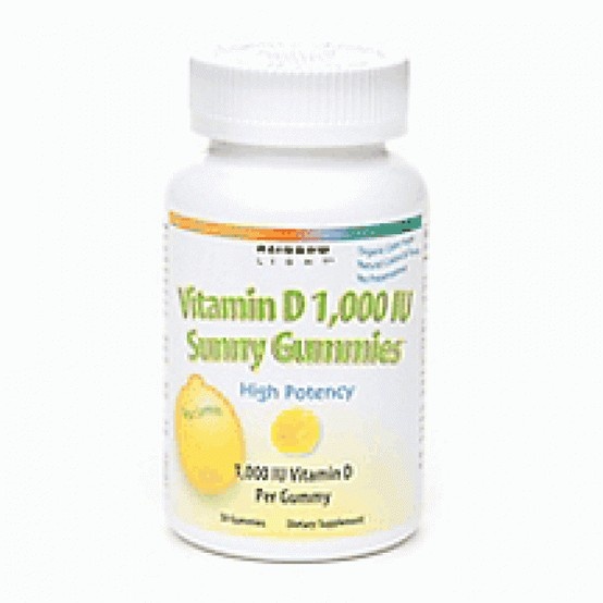 Rainbow light vitamin d (1000 iu) sunny gummies, 50count gummies
