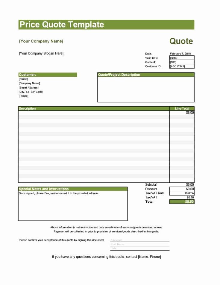 Quote Forms Template Free Fresh Quotation Forms Excel Zimerong Quote 