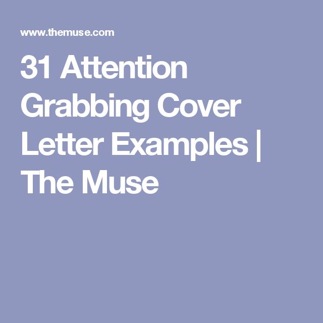 Attention grabbing cover letter headlines