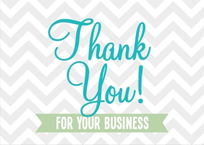 thank you for your business