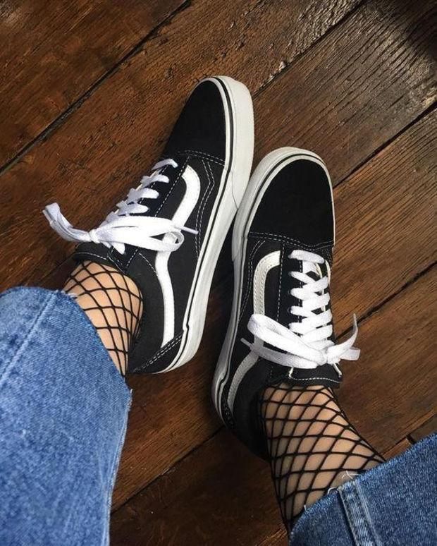 Vans Classics Old Skool Black Sneaker Sport Running Shoes Womens Tights Adidas Shoes Women Jeans And Vans