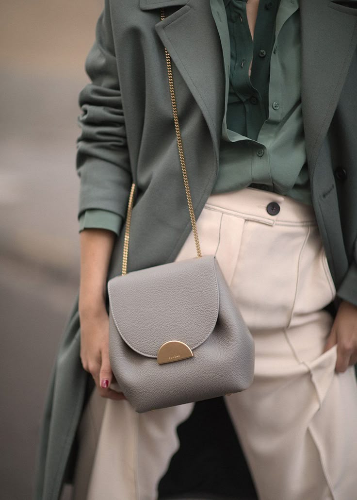 Polène | Number One Mini – Grey – Handbag Polène | Number One Mini – Grey – Handbag