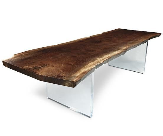 Live Edge Dining Table With Clear Lucite Legs 1223 Dining Kitchen Area Pinterest Woods Tables And Dark Walnut Stain Live Edge Dining Table With Clear Lucite Legs 1223 Dining Kitchen Area Pinterest Woods Tables And Dark Walnut Stain