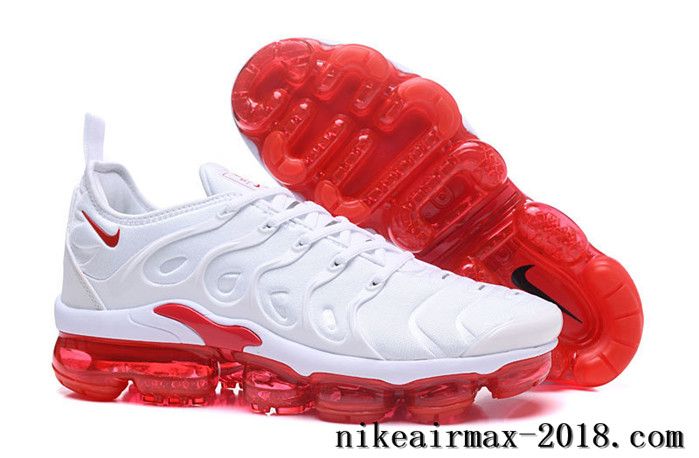 Nike Air Vapormax Plus Mens Running Shoes White Red | Nike ... Nike Air Vapormax Plus Mens Running Shoes White Red | Nike ...