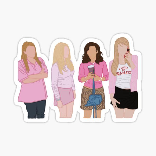bella correa shop redbubble mean girls girl stickers preppy stickers