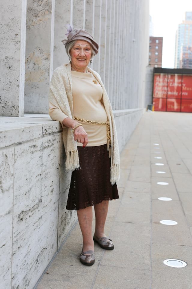 Petite grannies amateur street
