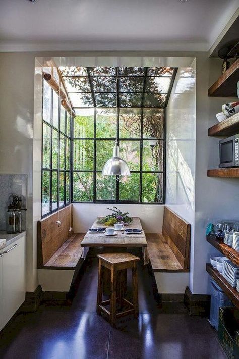 80+ Stunning Rustic Farmhouse Dining Room Set Furniture Ideas - #Dining #farmhou...