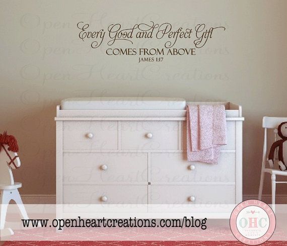 Every Good And Perfect Gift Comes From Above James 1 17 Wall Decal Every Good And Perfect Gift Comes From Above James 1 17 Wall Decal Quote Vinyl Scripture Verse Art Ba0246 Aw The Baby Room