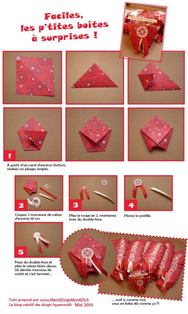 Un tuto pour faire des boîtes à douceurs ultra facile À