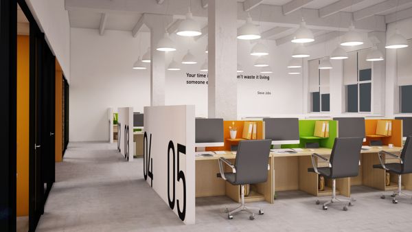 furniture office space. ideas for the media suite stations working space by olga breus array of white pendants furniture office