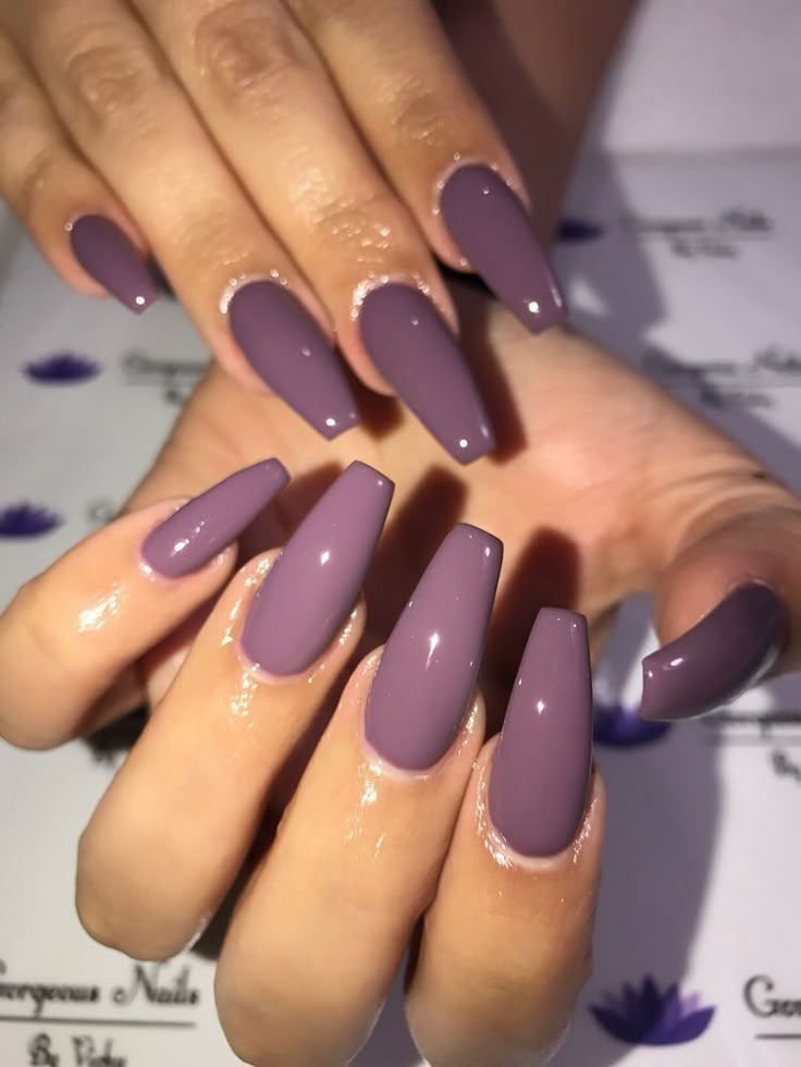 Best 25+ Mauve Nails Ideas On Pinterest Essie Nail Polish, Fall I love purple 💕Coffin/ballerina nails shape - Best 25+ Mauve Nails Ideas On Pinterest Essie Nail Polish, Fall