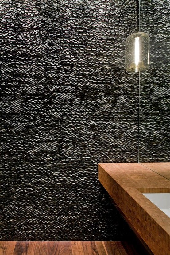 Charcoal Black Standing Pebble Tile In 2018 Architecture And Charcoal Black Standing Pebble Tile In 2018 Architecture And Design Inspiration House Interior