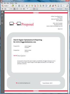 website proposal examples