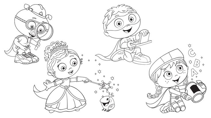 Super Why Coloring Pages - Best Coloring Pages For Kids | Sailor Moon Coloring Pages, Cartoon Coloring Pages, Coloring Books