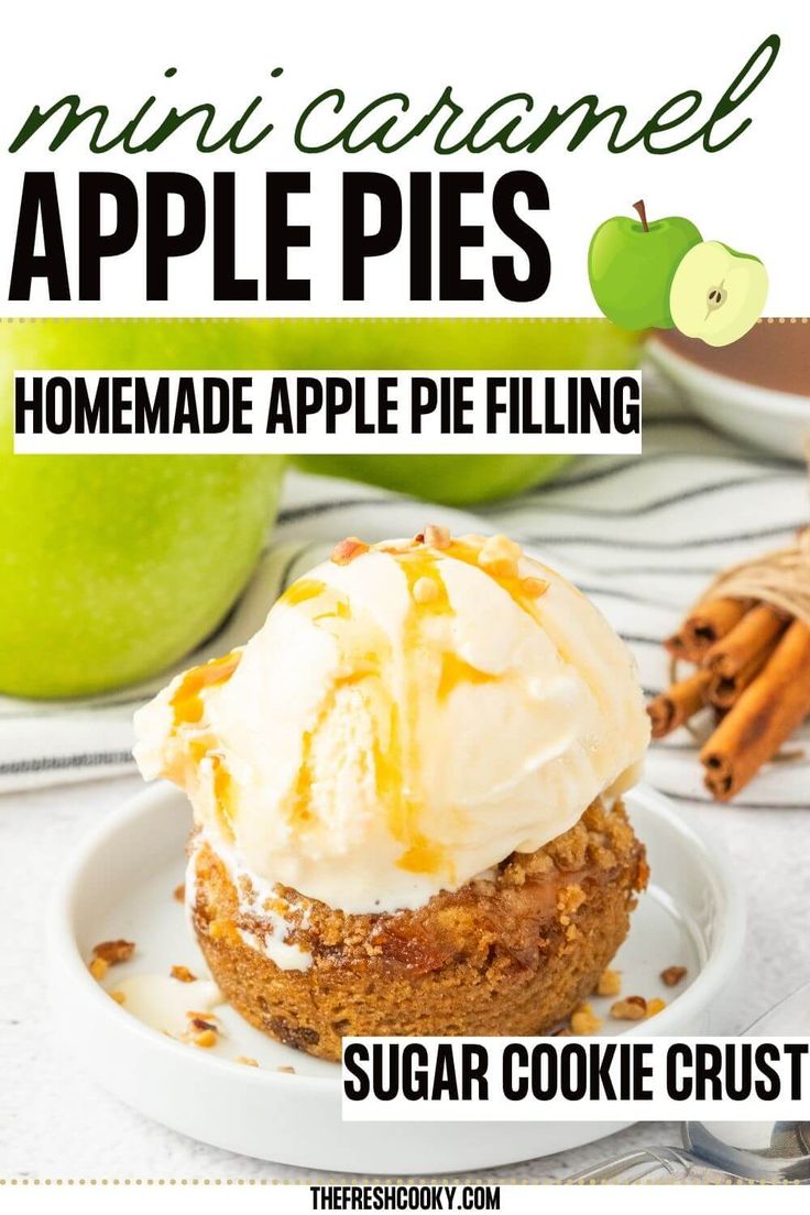 An Apple Pie Is Sitting On A Plate With Whipped Cream And Caramel Toppings an-apple-pie-is-sitting-on-a-plate-with-whipped-cream-and-caramel-toppings