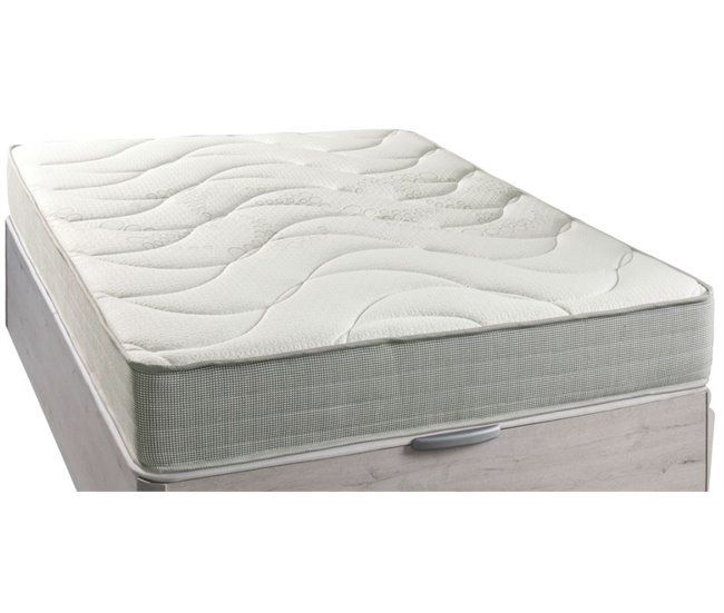 Base de cama tapizada beige BASE 3D | Camas tapizadas Base de cama tapizada beige BASE 3D Conforama