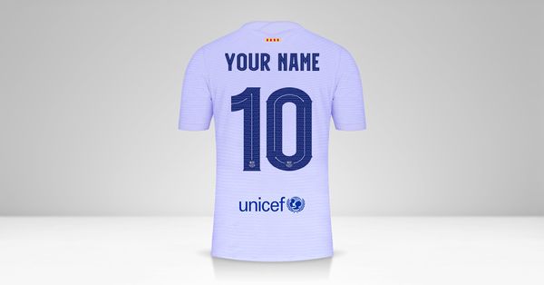 Create custom soccer jerseys with your Name | Custom soccer, Barcelona