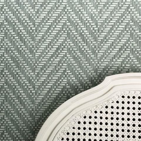 Ziggity Graphite Grasscloth Wallpaper In 2019 Dining Room