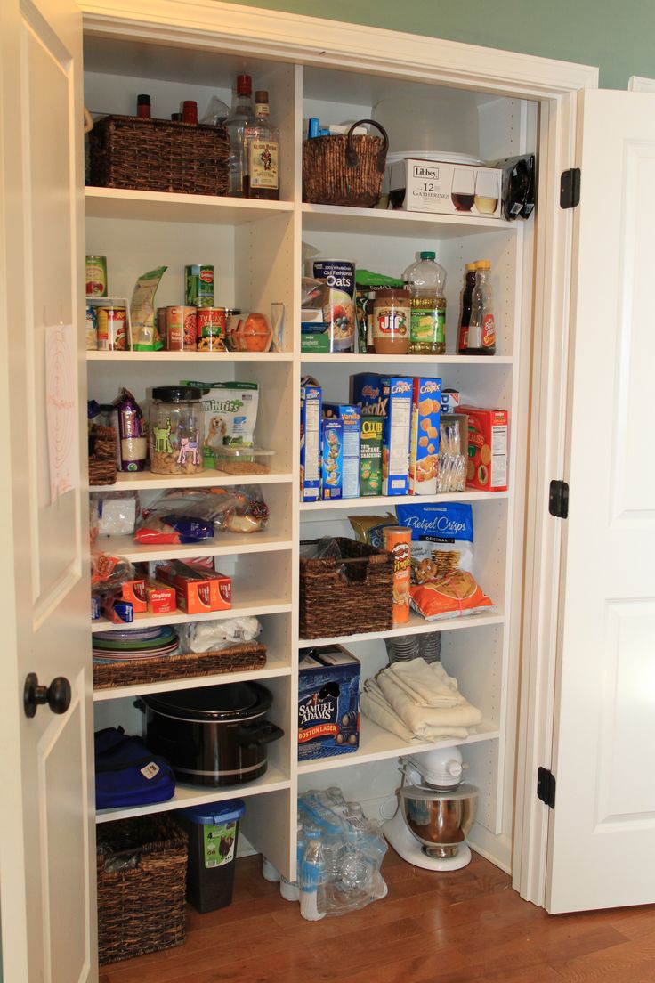 White melamine pantry with all shelving | Diy cabinets, Pantry ...