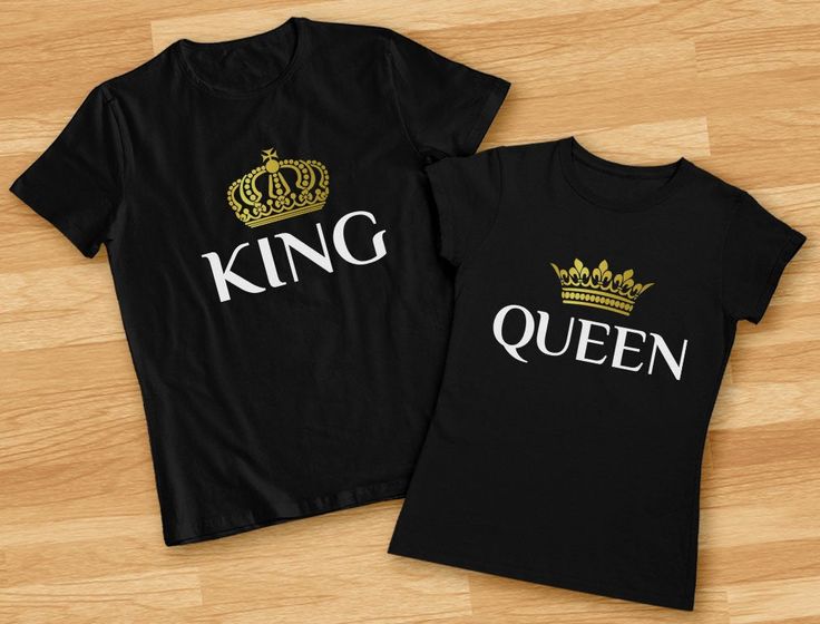 King & Queen Matching Couple Set Outfits His & Hers T-Shirts King & Queen Matching Couple Set Outfits His & Hers T-Shirts