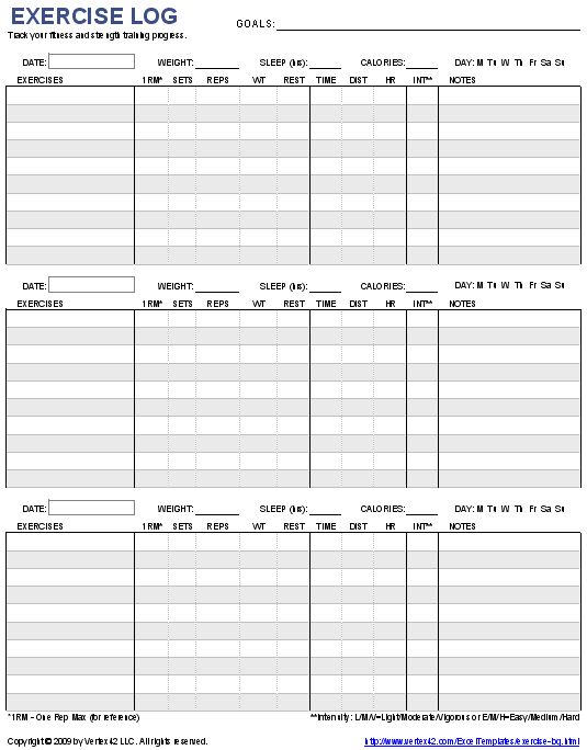 blank workout schedule blank workout schedule