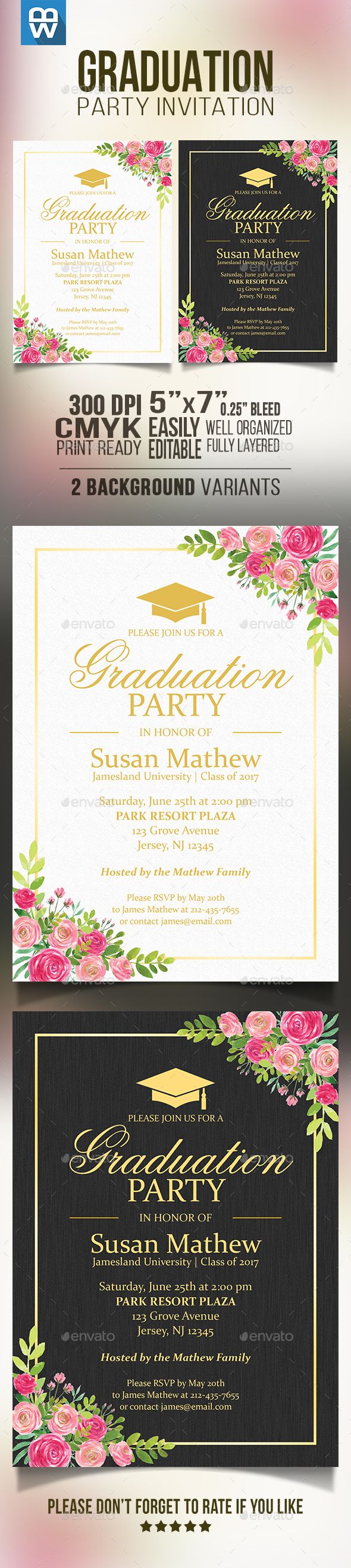25 Unique Invitation Templates Ideas On Pinterest Free Invitation Templates Birthday Graduation Invitation Template