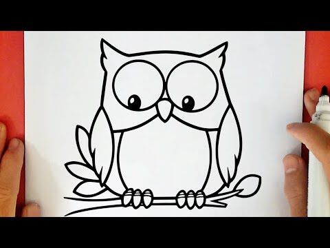 HOW TO DRAW AN OWL - YouTube