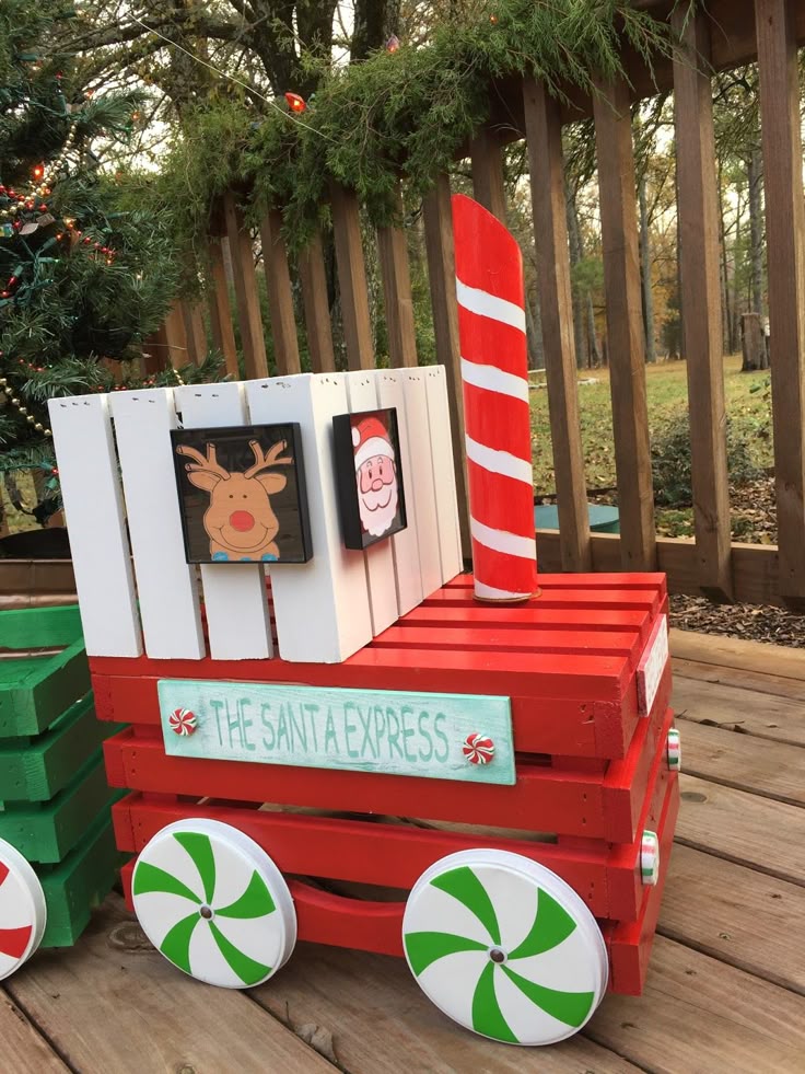 Oh my I LOVE LOVE LOVE how my little crate train turned out. I got my inspira...