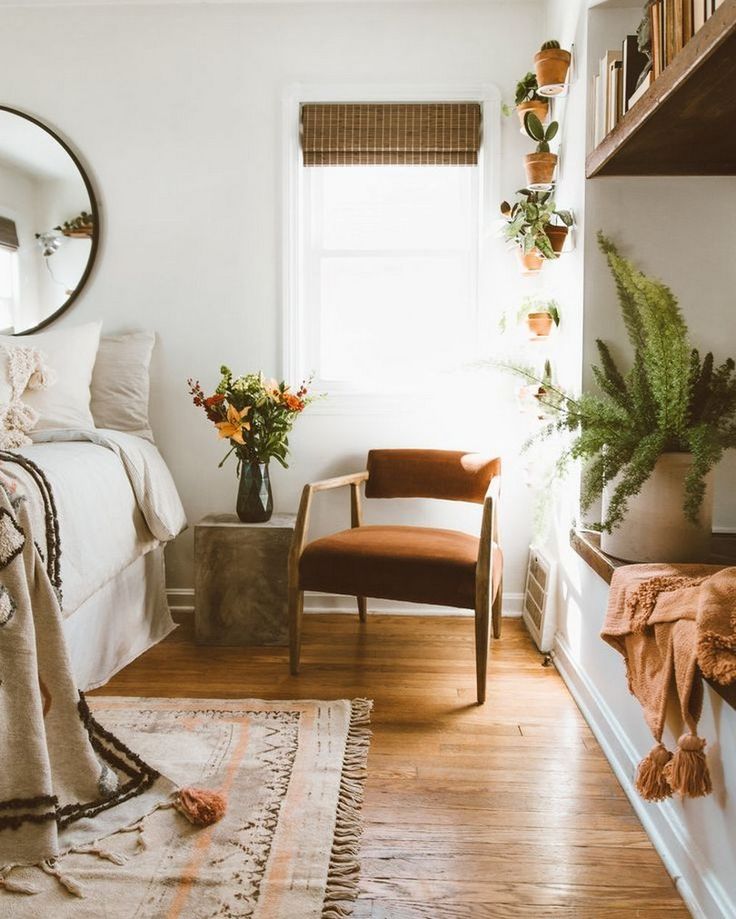 ✔ 73 elegant boho bedroom decor ideas for small apartment 65