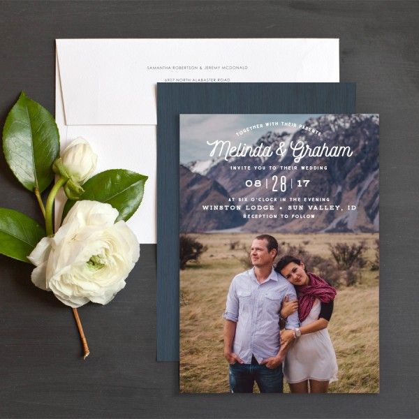 Rustic Photography Wedding Invitation Featuring Your Favorite Photo As A Couple Monogram And Woodgrain Background Rustic Photography Wedding Invitation Featuring Your Favorite Photo As A Couple Monogram And Woodgrain Background