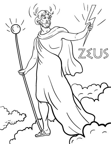 printable zeus coloring page free pdf download at httpcoloringcafecom