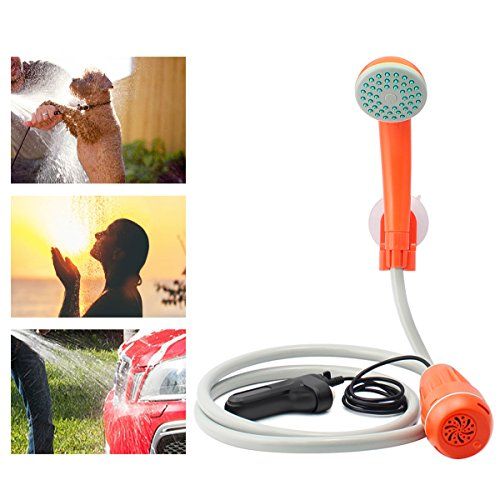 Bearham Portable Camping Shower Battery Powered Outdoor S Com Dp B077b1l8ld Ref Cm Sw Pet Cleaning Bearham Portable Camping Shower, Portable Outdoor Dog Shower Kit With Bucket
