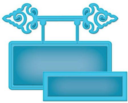 Cutting Dies S5-202 * Spellbinders Borderabilities SCALLOPED BORDERS TWO 2 7PK