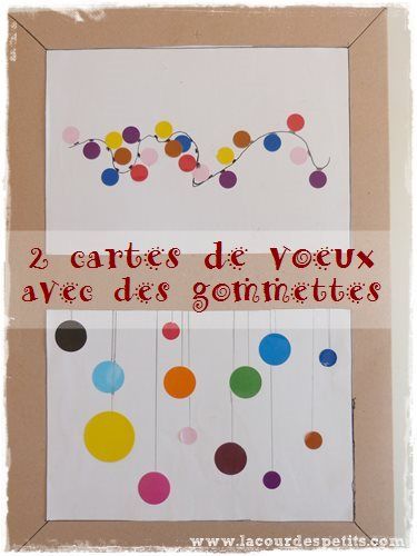 2 cartes de voeux pour la maternelle