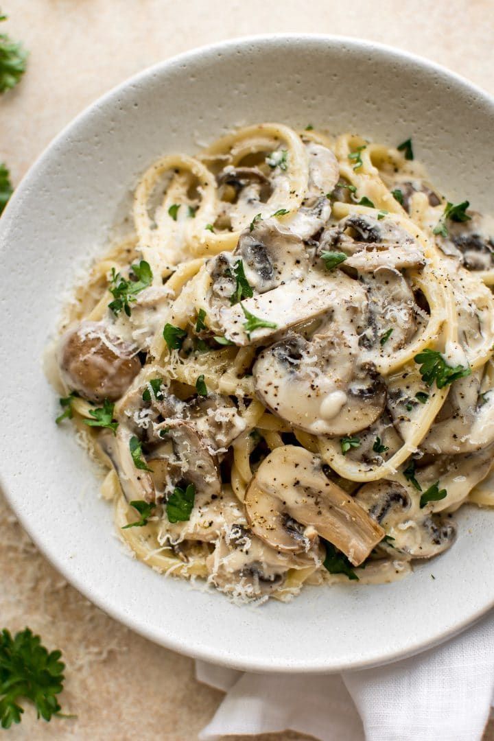 Cremige Pilznudeln #cremige #einfach #pasta #pastarezepte #rezepte