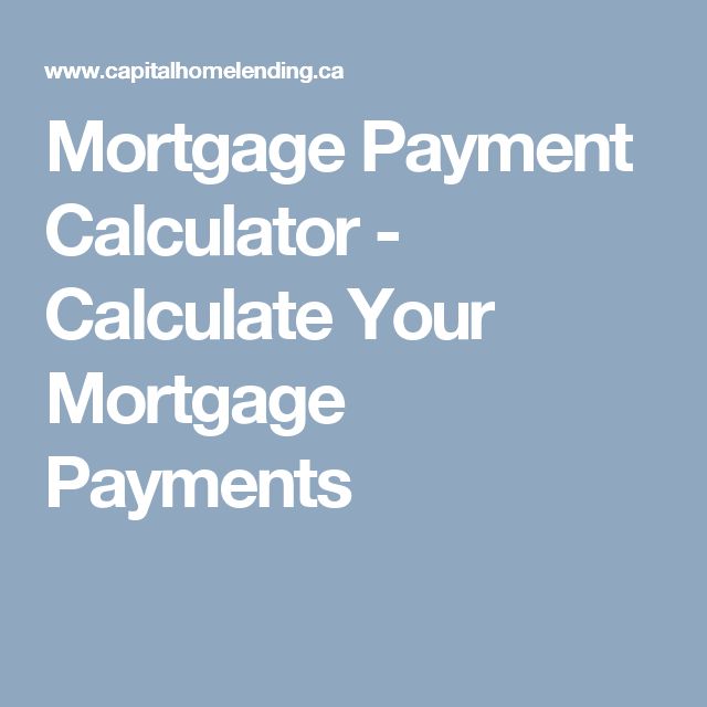 calculate monthly mortgage payments