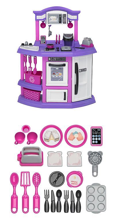 Kitchens 158746 American Plastic Toys 22 Piece Baker S Kitchen Set Kitchens 158746 American Plastic Toys 22 Piece Baker S Kitchen Set It Now Only 52 99 On Ebay