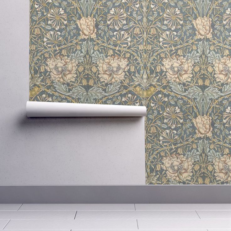 Removable Water-Activated Wallpaper Vintage Floral Damask Victorian Decor Damask Removable Water-Activated Wallpaper Vintage Floral Damask Victorian Decor Damask