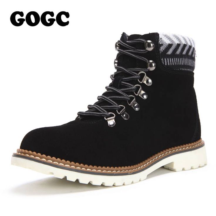 GOGC <b>Genuine Leather</b> Ankle Boots for Women <b>Winter</b> Shoes ...