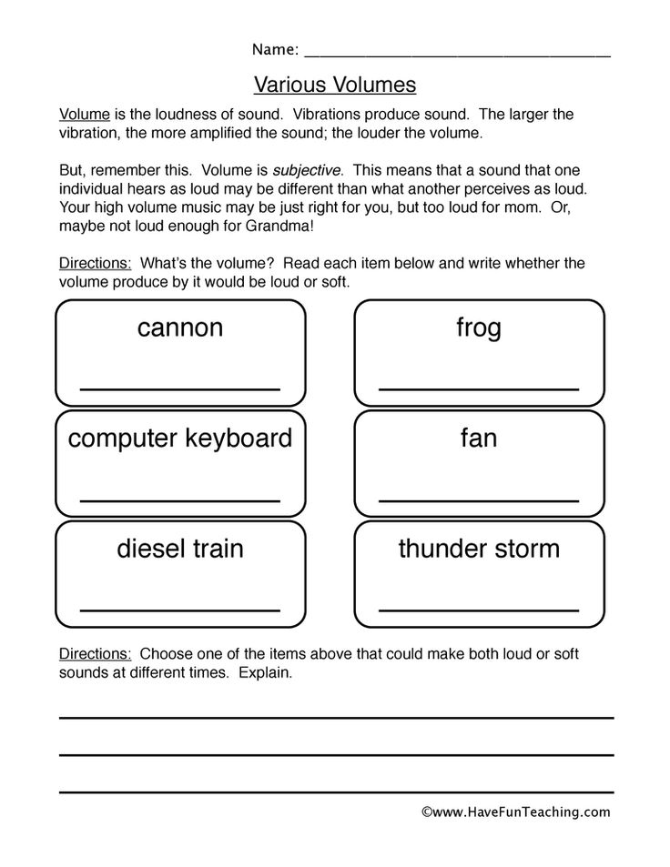 Free printable math worksheets on volume