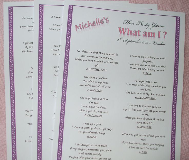 The 25 Best Hen Night Ideas On Pinterest Bachelorette Personalised Version Of The What Am I This Can Have Your Brides Name At