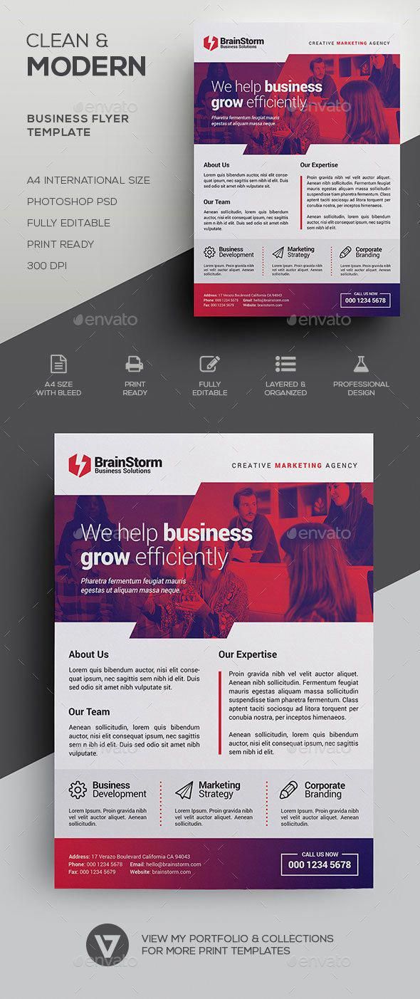 clean corporate flyer template a highly versatile corporate creating a business flyer