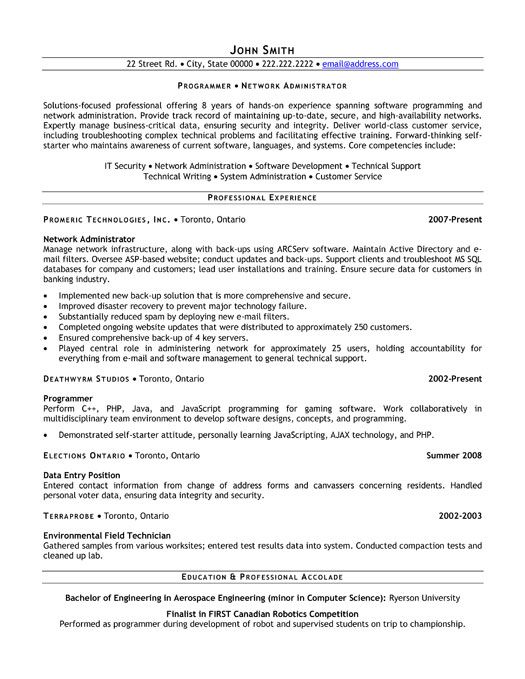 Click Here to Download this Network Administrator Resume Template! http://www.resumetemplates101.com/Information%20Technology-resume-templates/Template-235/