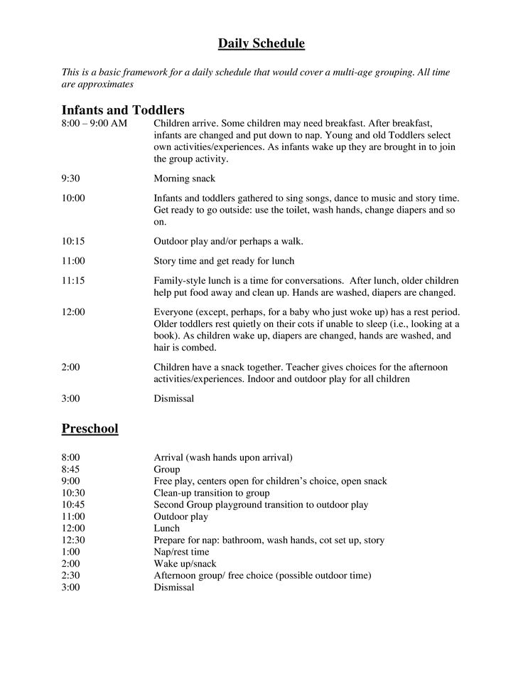 How to create a Toddler Daycare Schedule? Download this Toddler Daycare How to create a Toddler Daycare Schedule? Download this Toddler Daycare